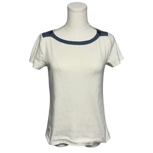 Lauren Ralph Lauren Jeans Co. T-Shirt Zipper Detail SS Sz M Western Coastal